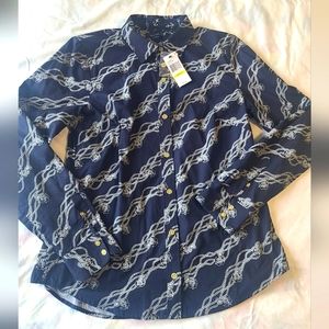 Nautica Anchor nautical Button-down Dress Shirt - NEVER WORN